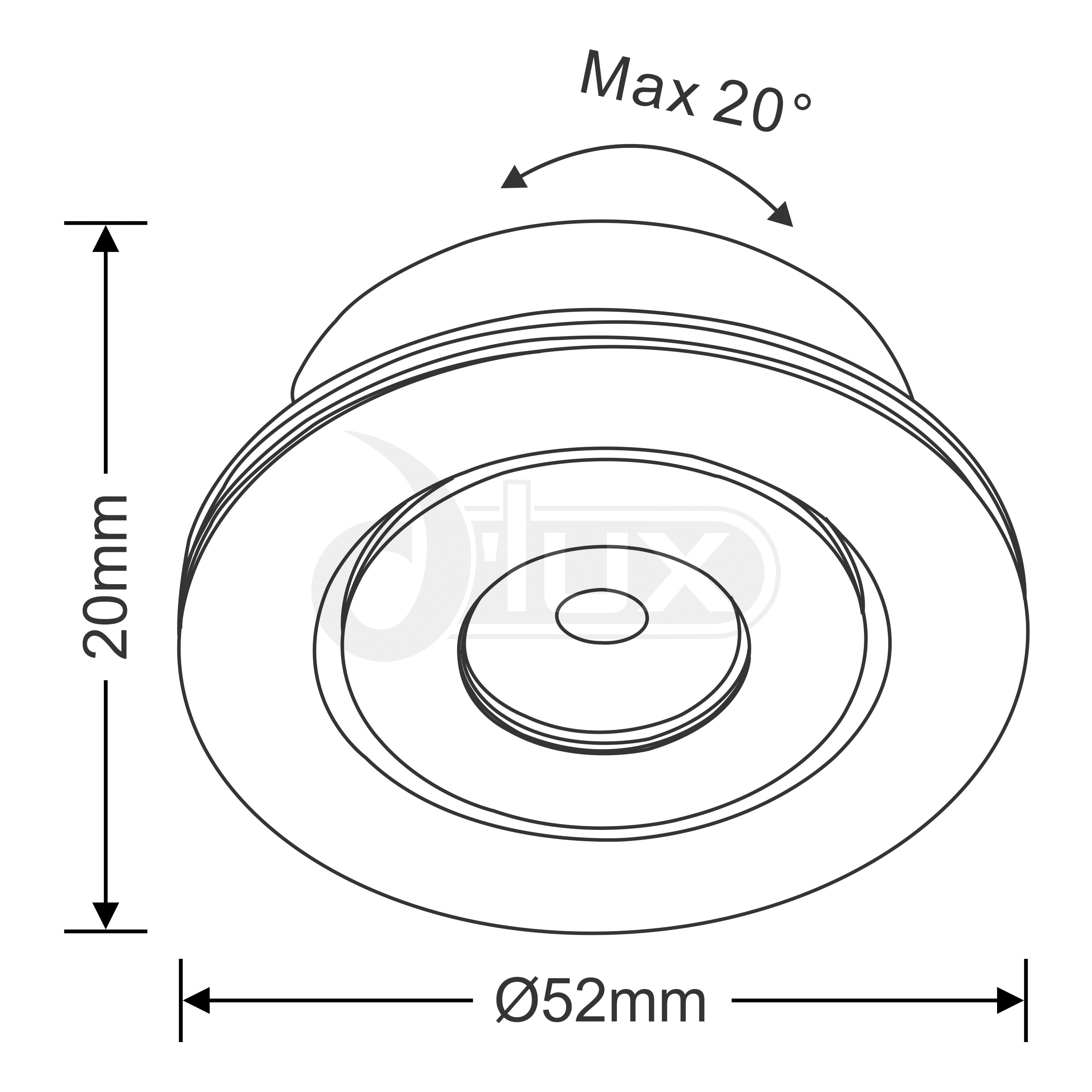 Brevis A Recessed Ceiling Luminaires Dlux Round Recess Ceiling